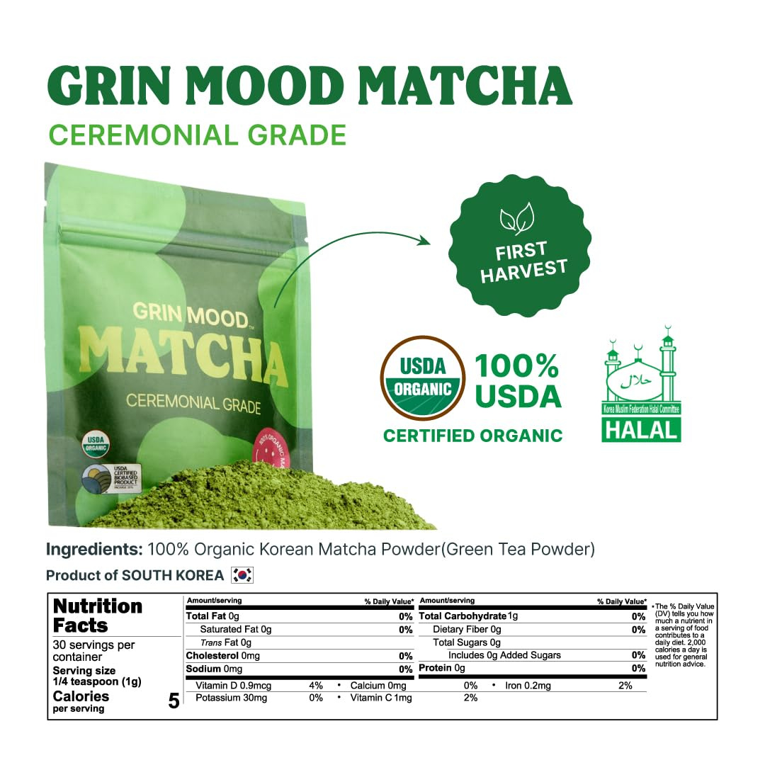 Matcha Organic Ceremonial Green Tea Powder