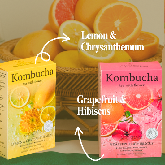 Daily Glow Kombucha – 17 Probiotics with Flower Blend