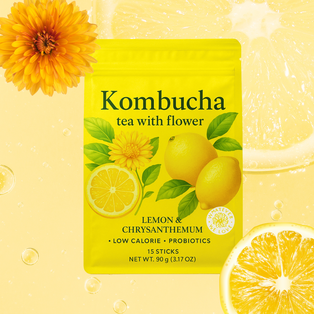 Daily Glow Kombucha – 17 Probiotics with Flower Blend