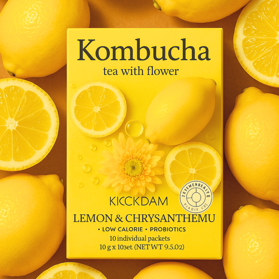 Daily Glow Kombucha – 17 Probiotics with Flower Blend