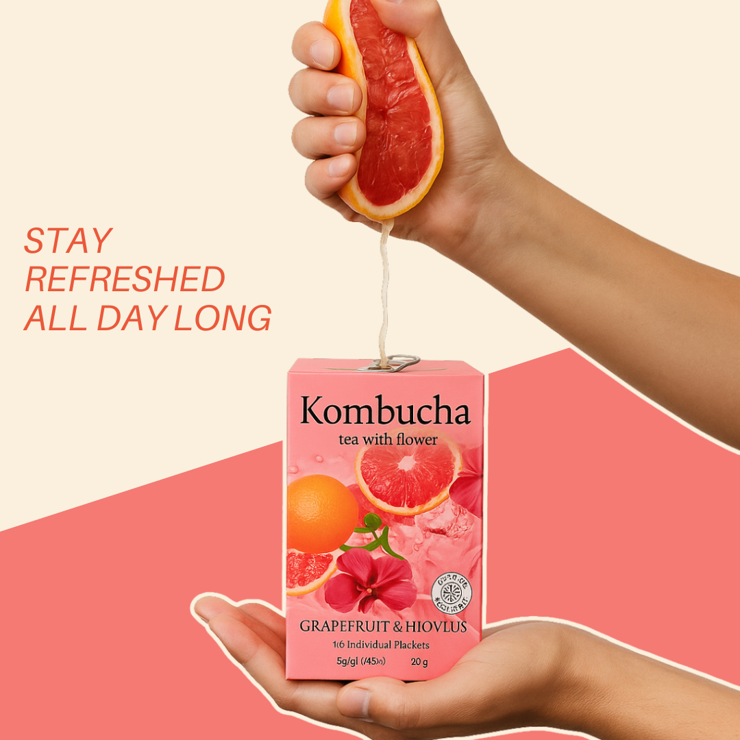 Daily Glow Kombucha – 17 Probiotics with Flower Blend