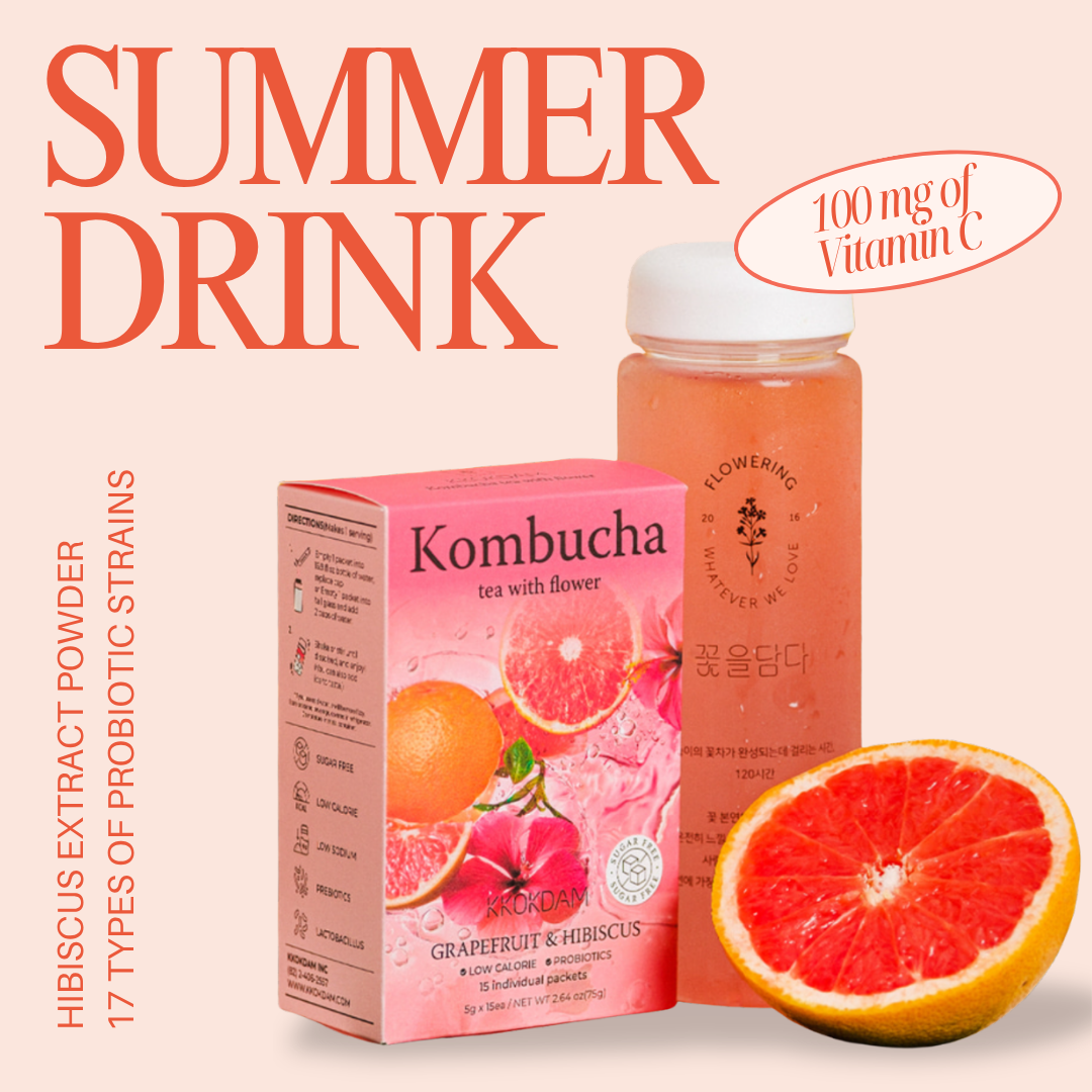Daily Glow Kombucha – 17 Probiotics with Flower Blend