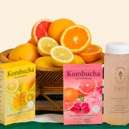 Daily Glow Kombucha – 17 Probiotics with Flower Blend